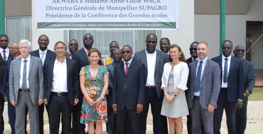 Délégation et partenaires présents en Côte d'Ivoire