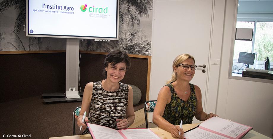 Signature Convention L'institut Agro & Cirad