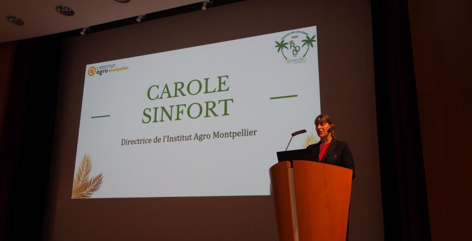 Discours d'accueil de Carole Sinfort, directrice de l'Institut Agro Montpellier